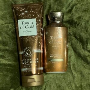 Bath & Body Works Touch of Gold Body Wash and Lotion Set